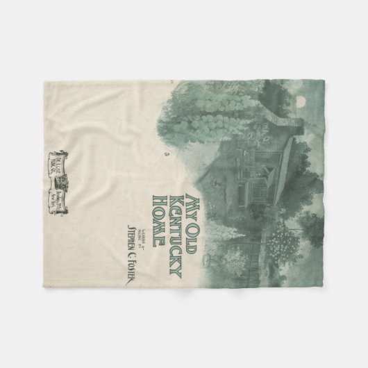 Mijn Oude Kentucky Home Fleece Deken (Voorkant (Horizontaal))