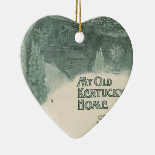 Mijn Oude Kentucky Home Keramisch Ornament (Rechts)