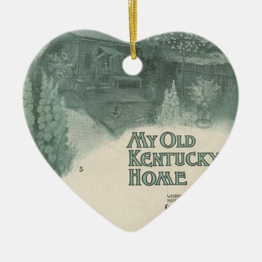 Mijn Oude Kentucky Home Keramisch Ornament (Voorkant)