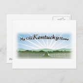 Mijn oude Kentucky-huis Briefkaart (Voorkant / Achterkant)