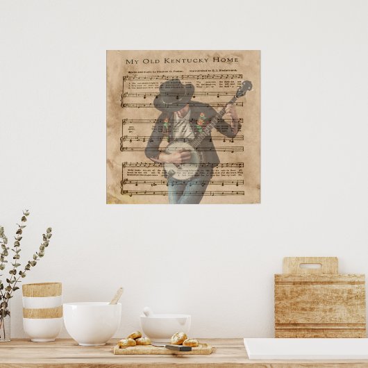 MIJN OUDE KENTUCKY THUIS* POSTER (Keuken)