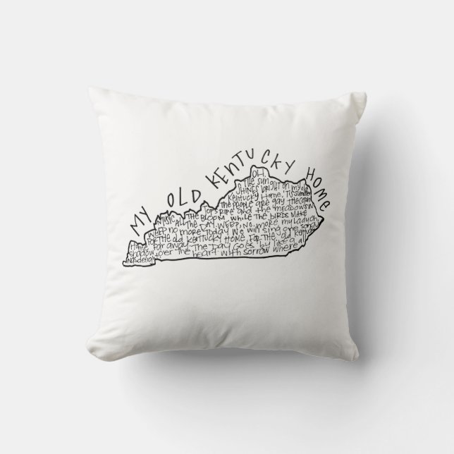 Mijn oude Kentucky Thuiskussen Kussen (Voorkant)