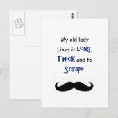 Mijn oude mevrouw briefkaart (Voorkant / Achterkant)