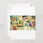 mijn oude naaipatronen briefkaart (Voorkant / Achterkant)