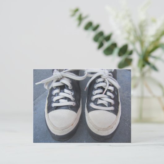 Mijn oude schoenen briefkaart (Staand voorkant)