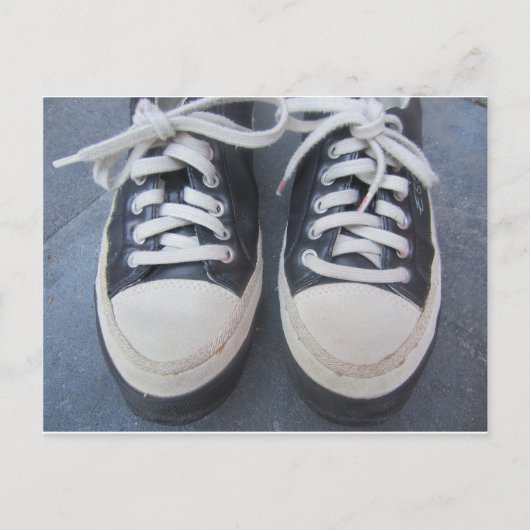 Mijn oude schoenen briefkaart (Voorkant)