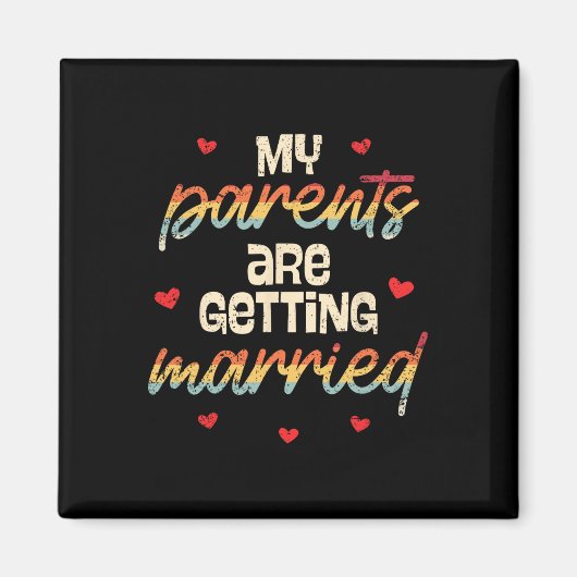 Mijn ouders gaan trouwen met het Verloving Magneet (Voorkant)