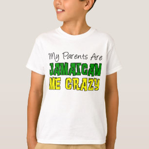 Mijn ouders Jamaican me gek T-shirt