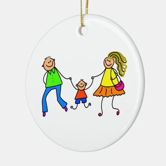 Mijn ouders keramisch ornament (Links)