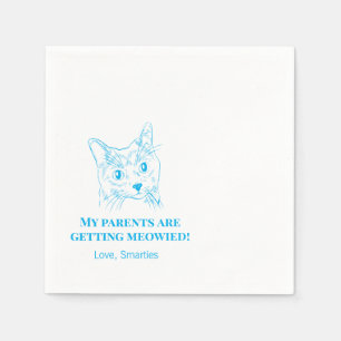 Mijn ouders krijgen gemaaide poesjes voor de bruil servet