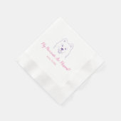 Mijn ouders zijn getrouwd Samoyed bruiloft servett Servet (Hoek)