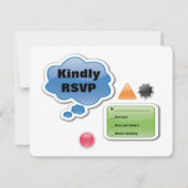 MIJN OUDERS ZIJN LAME Bat Bar Mitswa Reageer Kaart (Voorkant)