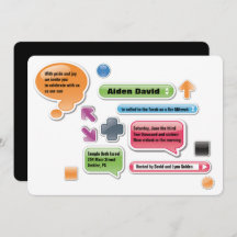 MIJN OUDERS ZIJN LAME Bat Bar Mitzvah Uitnodiging