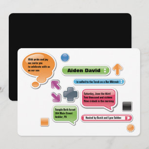 MIJN OUDERS ZIJN LAME Bat Bar Mitzvah Uitnodiging