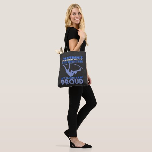 Mijn ouders zijn trots tote bag (Op model)