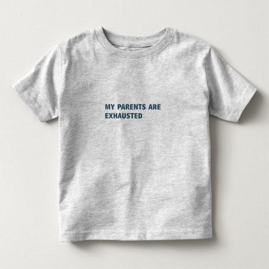 Mijn ouders zijn uitgeput kinder shirts (Voorkant)