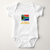 Mijn Ouma is Zuid-Afrikaans - baby lijfpak Romper (Voorkant)