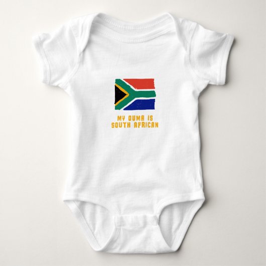 Mijn Ouma is Zuid-Afrikaans - baby lijfpak Romper (Voorkant)