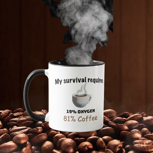 Mijn overleven vereist koffie mok