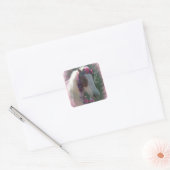 Mijn paard Cherry met bloemen vierkante sticker (Envelop)