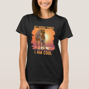 Mijn paard denkt dat ik cool ben Schattig strand Z T-shirt