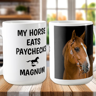 Mijn Paard Eet Paychecks - Paardenliefhebber Koffiemok