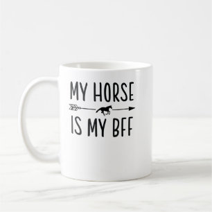 Mijn paard is mijn BFF - paardenrennen met T-shirt Koffiemok