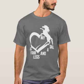 Mijn paard is mijn schaduwvriend t-shirt