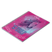 Mijn paard is mijn wereldmagenta notitieboek (Linkerzijde)