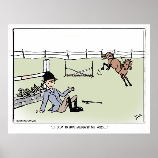 Mijn paard is misplaatst poster (Voorkant)