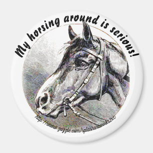 "Mijn paard is serieus!" Magneet