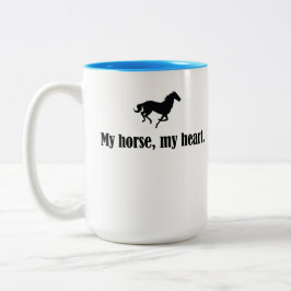 Mijn paard, mijn Mok van het Koffiehart (kleurenbi