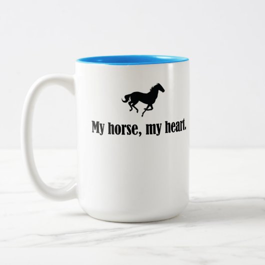 Mijn paard, mijn Mok van het Koffiehart (kleurenbi (Links)