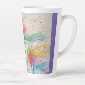 Mijn Paard Regenboog Eenhoorn Waterverf Latte Mok (Rechts)