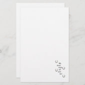 Mijn paard trekt over me heen briefpapier (Voorkant / Achterkant)