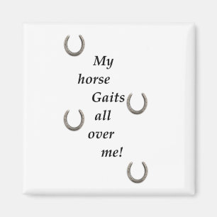 Mijn paard trekt over me heen magneet