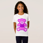 Mijn Paarse Teddy Bear T-shirt (Voorkant volledig)