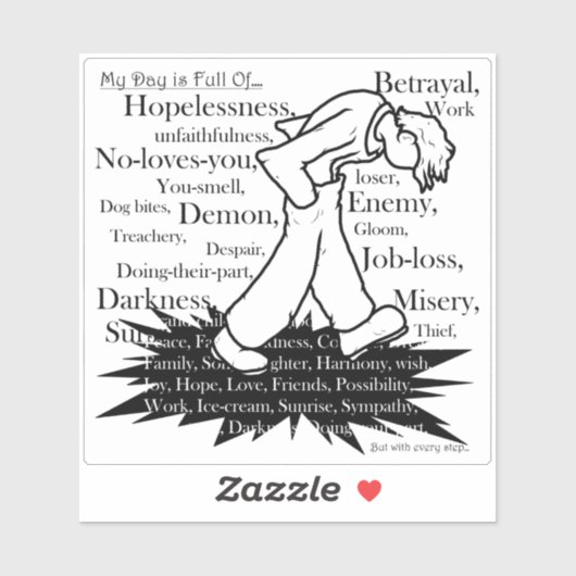 Mijn pad is mijn eigen pad1 sticker (Vel)