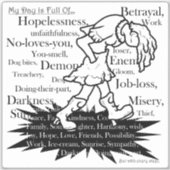 Mijn pad is mijn eigen pad4 sticker (Voorkant)