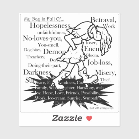 Mijn pad is mijn eigen pad4 sticker (Vel)