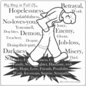 Mijn pad is mijn eigen weg2 sticker (Voorkant)