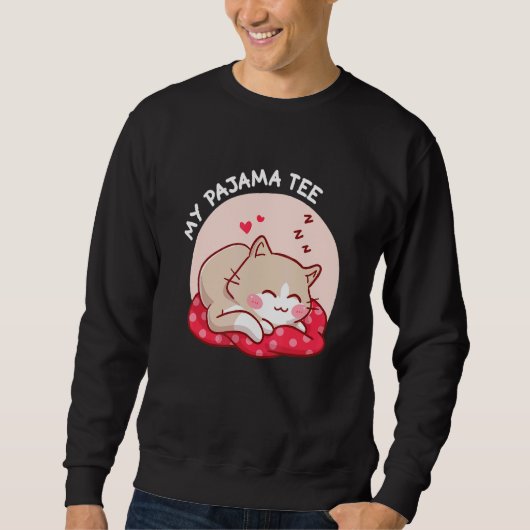 Mijn Pajama T-shirt Cat (Voorkant)