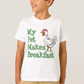 Mijn pakket maakt het ontbijt t-shirt (Voorkant)