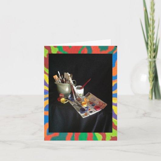 Mijn Palet van de Waterverf van de primaire kleure Kaart (Voorkant)