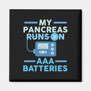 Mijn pancreas loopt op AAA batterijen Type 1 diabe Magneet