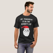 Mijn pancreas staat op de Ondeugende Lijst Kerstmi T-shirt (Voorkant volledig)