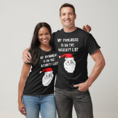Mijn pancreas staat op de Ondeugende Lijst Kerstmi T-shirt (Unisex)