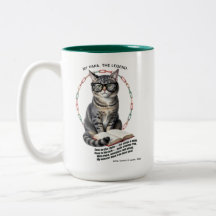 Mijn papa de legende Folk Art Geleerde Kattenmok