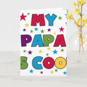 Mijn Papa is Cool Kaart (Gele Bloem)