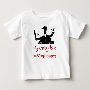 Mijn papa is een Baseball Coach baby T-shirt